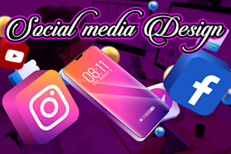 do weekly social media post designs for all categories