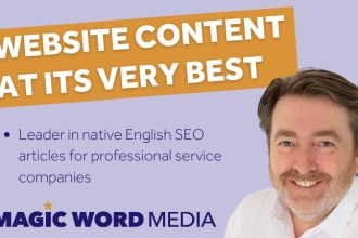 write SEO optimised professional services articles