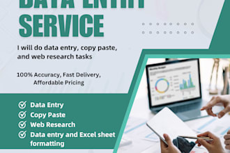 do data entry, copy paste, and web research tasks