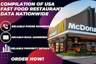 skip trace fast food restaurant leads