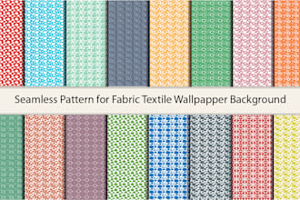 design unique seamless patterns, textile prints, and packaging