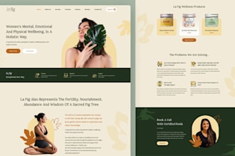 design modern and converting landing page