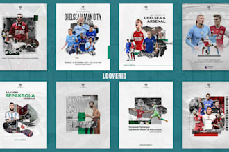 do a unique sport poster design