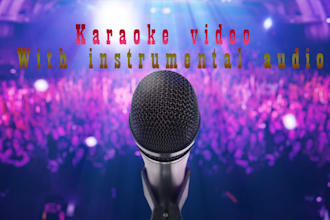 create a karaoke video of a song