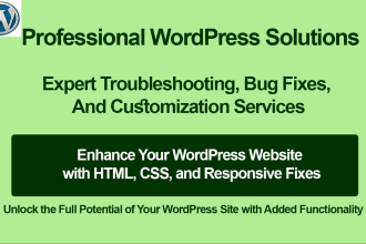 fix wordpress errors, wordpress bugs, and wordpress customization