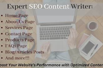 write SEO optimized content for your website