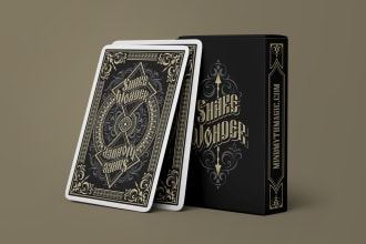 design a back card and box for your playing cards