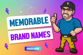 craft a memorable brand name, company name, domain, and slogans