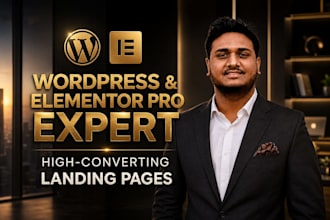 design high converting wordpress landing pages with elementor pro for lead gen