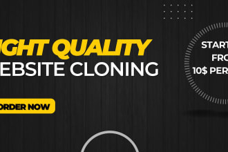 clone any landing page using html css and javascript