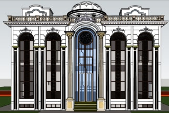 do architectural 3d model and render