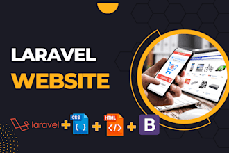 create your PHP laravel website or laravel ecommerce website