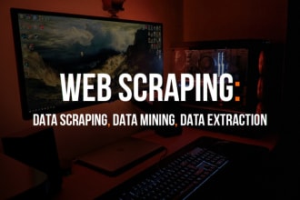 scrape and extract data from any websites for you