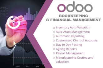 odoo bookkeeping, inventory, and asset management, and financial reporting