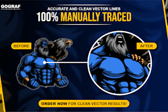 redraw your logo or image to high quality vector file fast and accurately