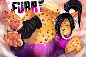 draw nsfw, sfw furry character or fursona for you
