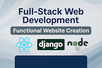 build responsive websites with react, django, and nodejs backend