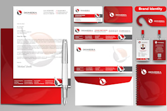 design professional business card and stationery identity