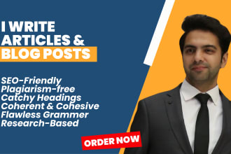 do creative writing, content writing, articles and blog posts service