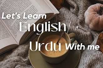 teach you english and urdu