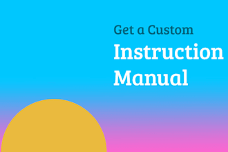 create a manual to guide users through your software