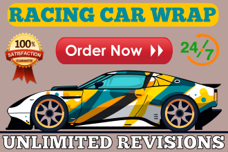 awesome car, itasha design car, livery racing car, unique car, racing car wrap
