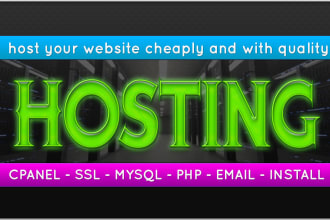 provide fast cheap web hosting, domain name and panel