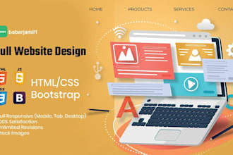 do frontend web development with HTML CSS bootstrap