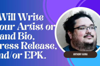 write a custom artist or band bio