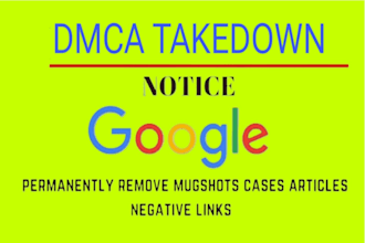 remove mugshots case false news bad article false links from google search