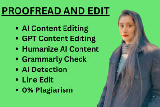 professionally proofread and edit your chat gpt or ai content