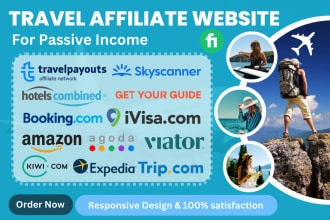 build travel affiliate website for passive income