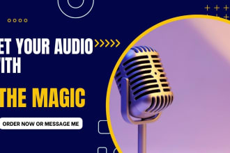 remove noise from your audio and add background music