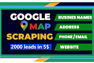 generate google map scraping, business leads, lead generation