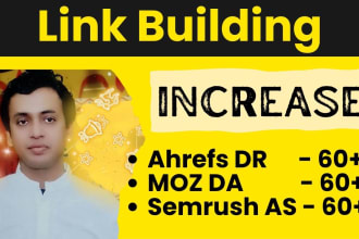 increase ahrefs DR by manual high authority profile backlinks