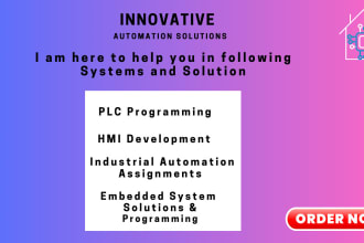 do plc programming, hmi development and industrial automation assignments