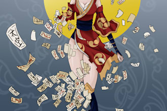 do anime artwork and customized caricatures