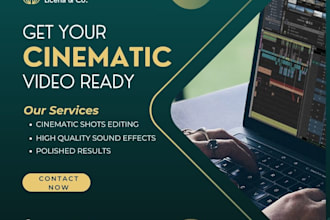 a professional cinematic video editing
