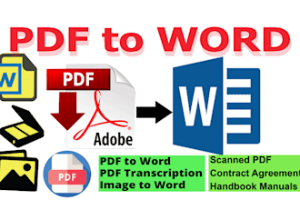convert PDF to word