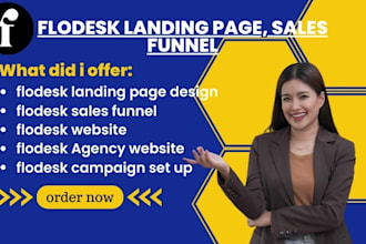 design flodesk landing page, sales funnel, flodesk website design