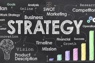 create a custom business plan with business model or strategy