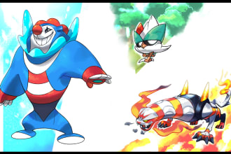 make monster, fakemon art and sprites for you