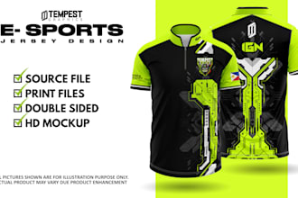 do a esports jersey design