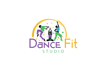 design enjoyable interesting dance fitness logo