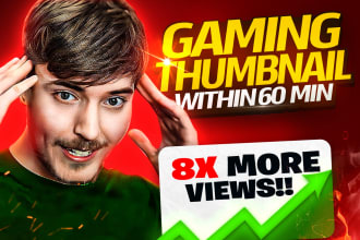 make gaming youtube live stream thumbnails