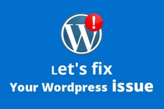 fix wordpress errors, customize theme or create full responsive website
