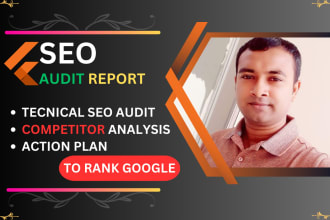 provide a professional SEO audit report with competitor analysis to rank google