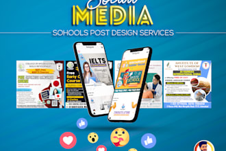 design unique instagram post for your school