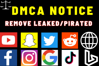 remove leaked content from any website under dmca notice