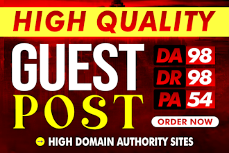 publish high da 80 plus guest posts with dofollow backlinks